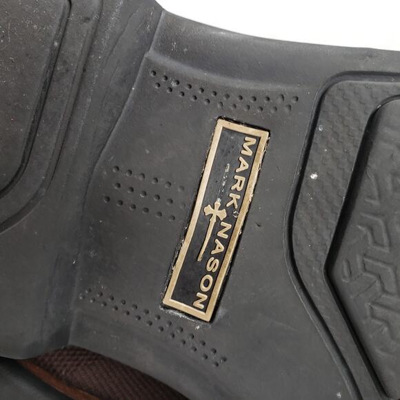 Mark Nason Los Angeles Clubman Westside Oxford Mens 9 Brown Leather Mesh Cushion - Picture 12 of 16